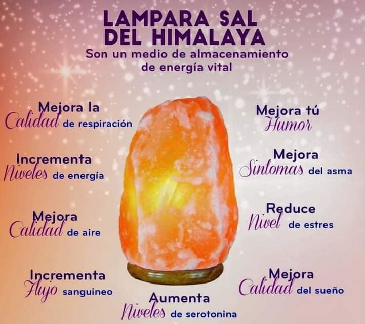 Lámpara de sal del Himalaya